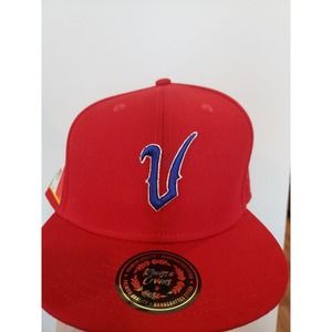 Veracruz Azules Blues Hat Cap Fitted Size 8 NLB Negro League Red Rings & Crwns